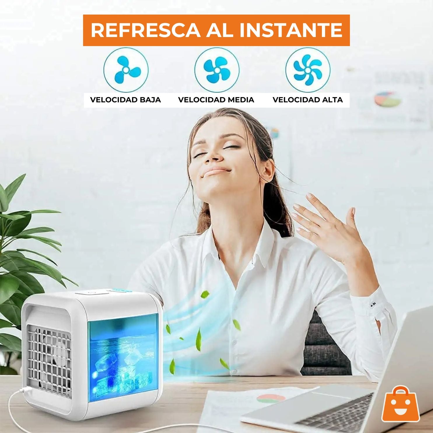 MINI AIRE ACONDICIONADO PRO CON MOVIMIENTO INTELINGENTE